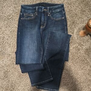 Buckle Dark Blue Women's Straight Leg Jeans 25x34